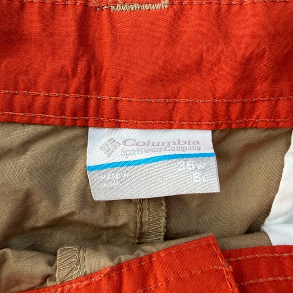 Columbia Washed Out Men’s Shorts Khaki Beige Size 36 NWT - Picture 4 of 5